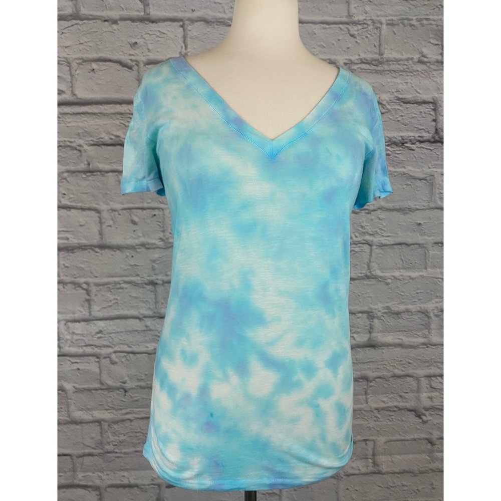 PINK Victoria’s Secret V Neck Custom Tie Dye Tee